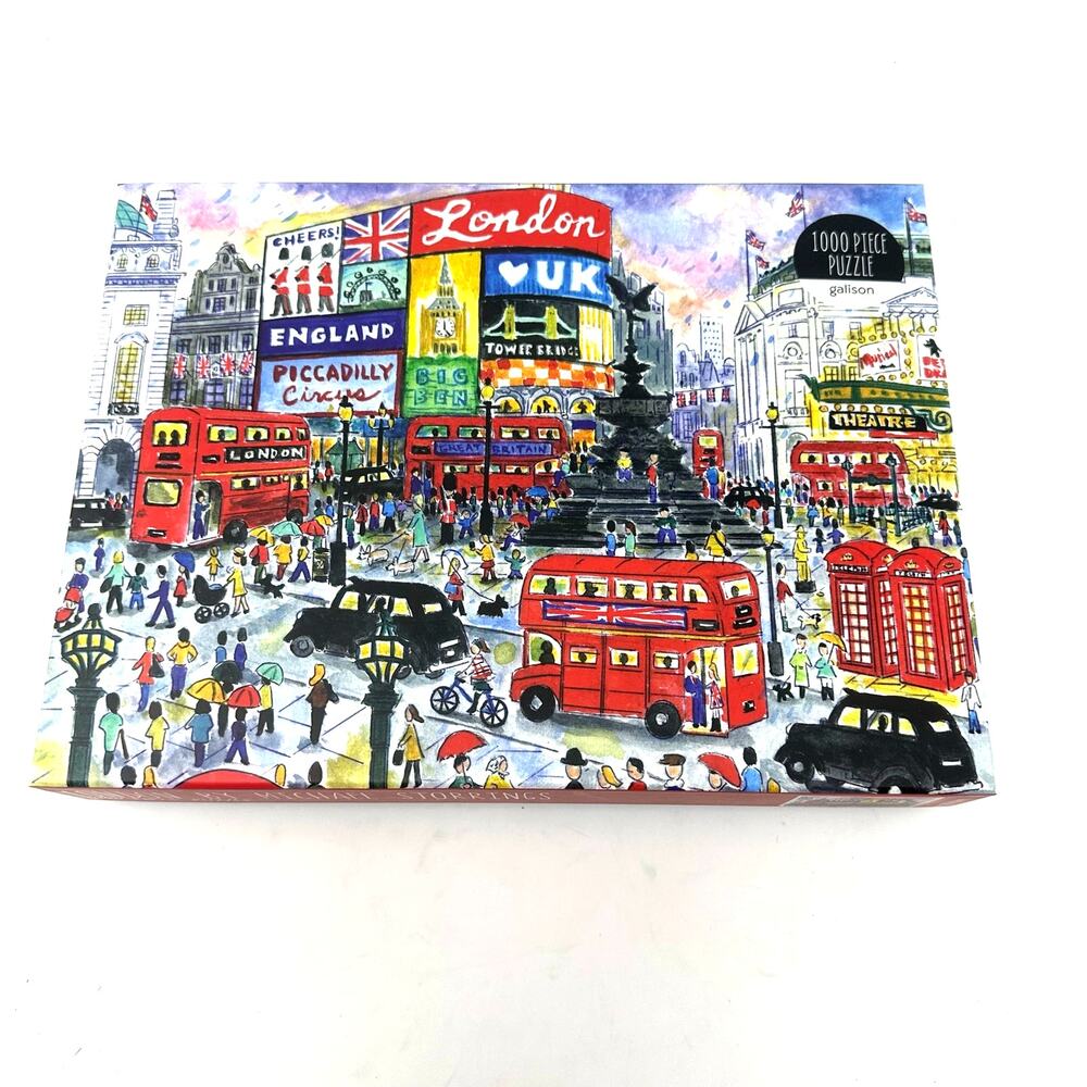 Galison Puzzle London‎ by Michael Storrings 1000pc UNVERIFIED Framable Art 27x20